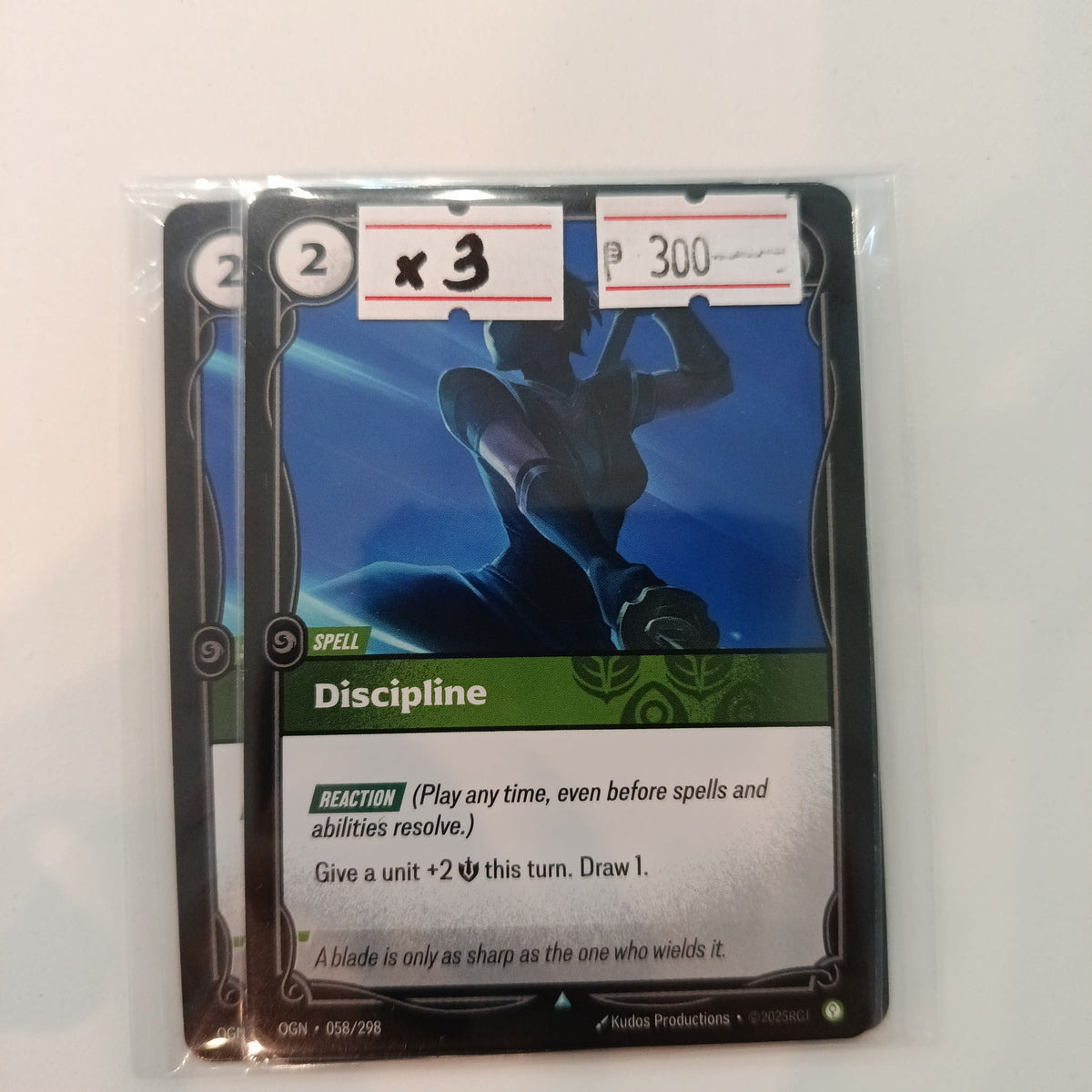 2025 Kudos Productions League of Legends TCG Discipline Discipline #058/298