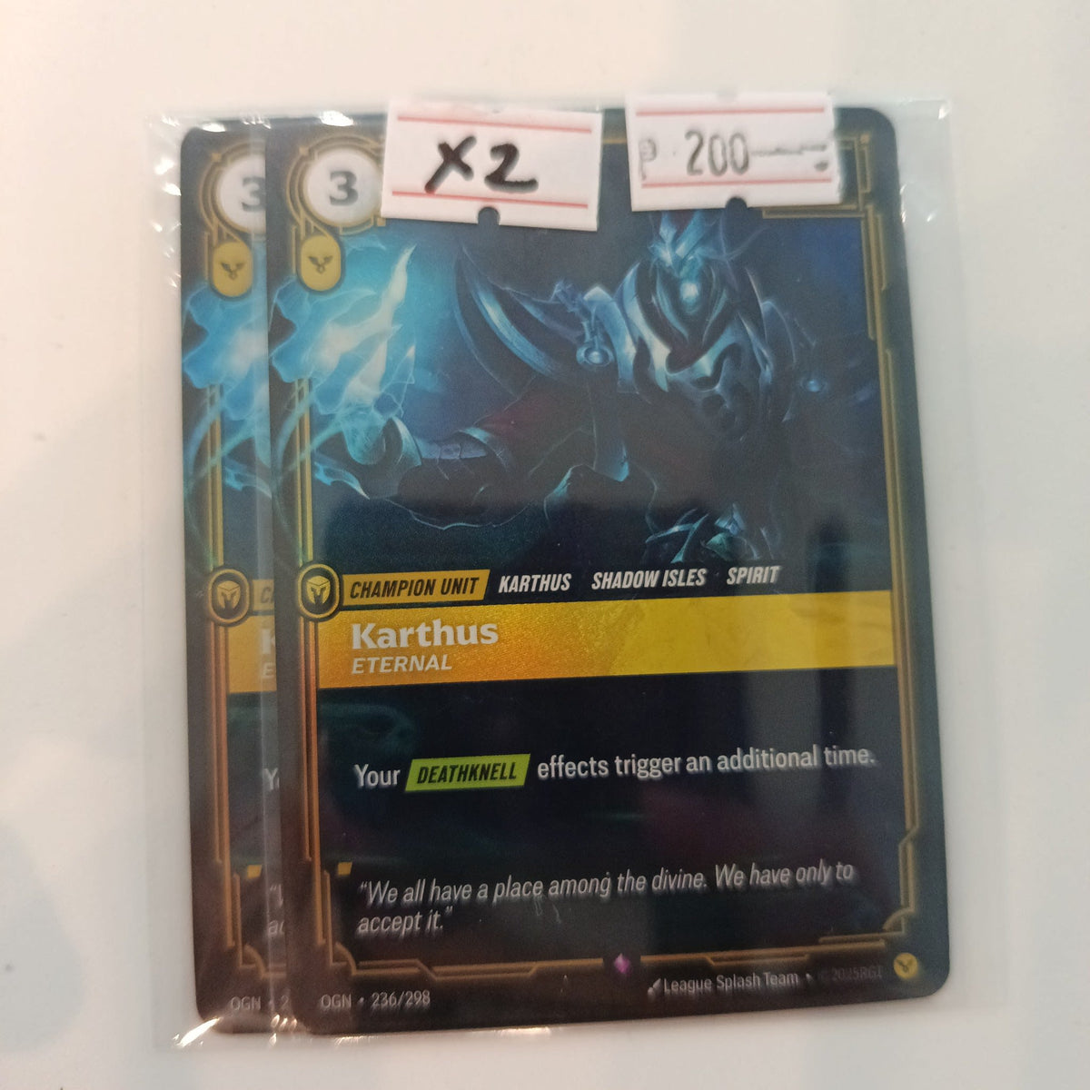 Riot Games League of Legends TCG Eternal Karthus #236/298