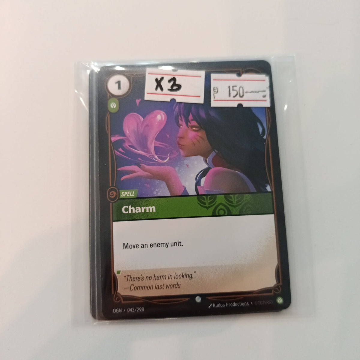 2025 Kudos Productions Origins Spell Charm #043/298