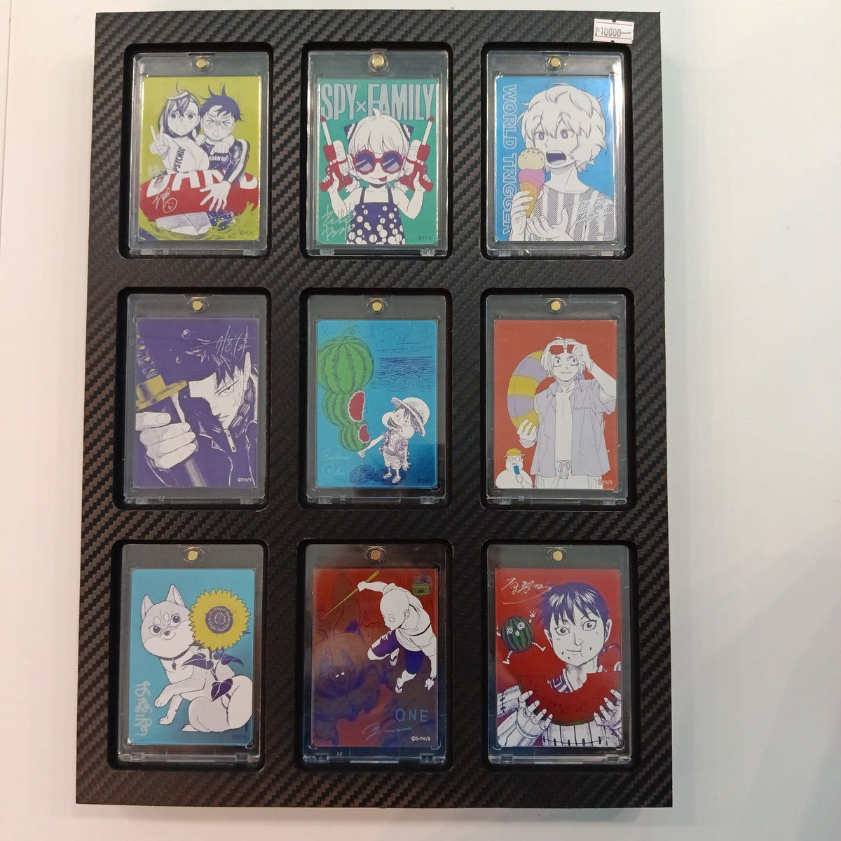 Card Display Frame 9-Slot Carbon Fiber Card Display Panel