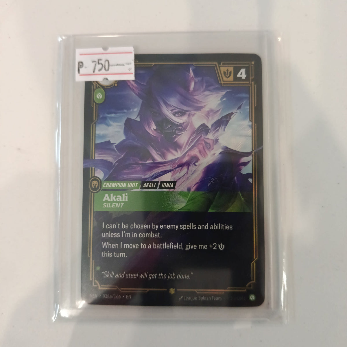 League of Legends TCG Akali VEN #038a/166 (English)