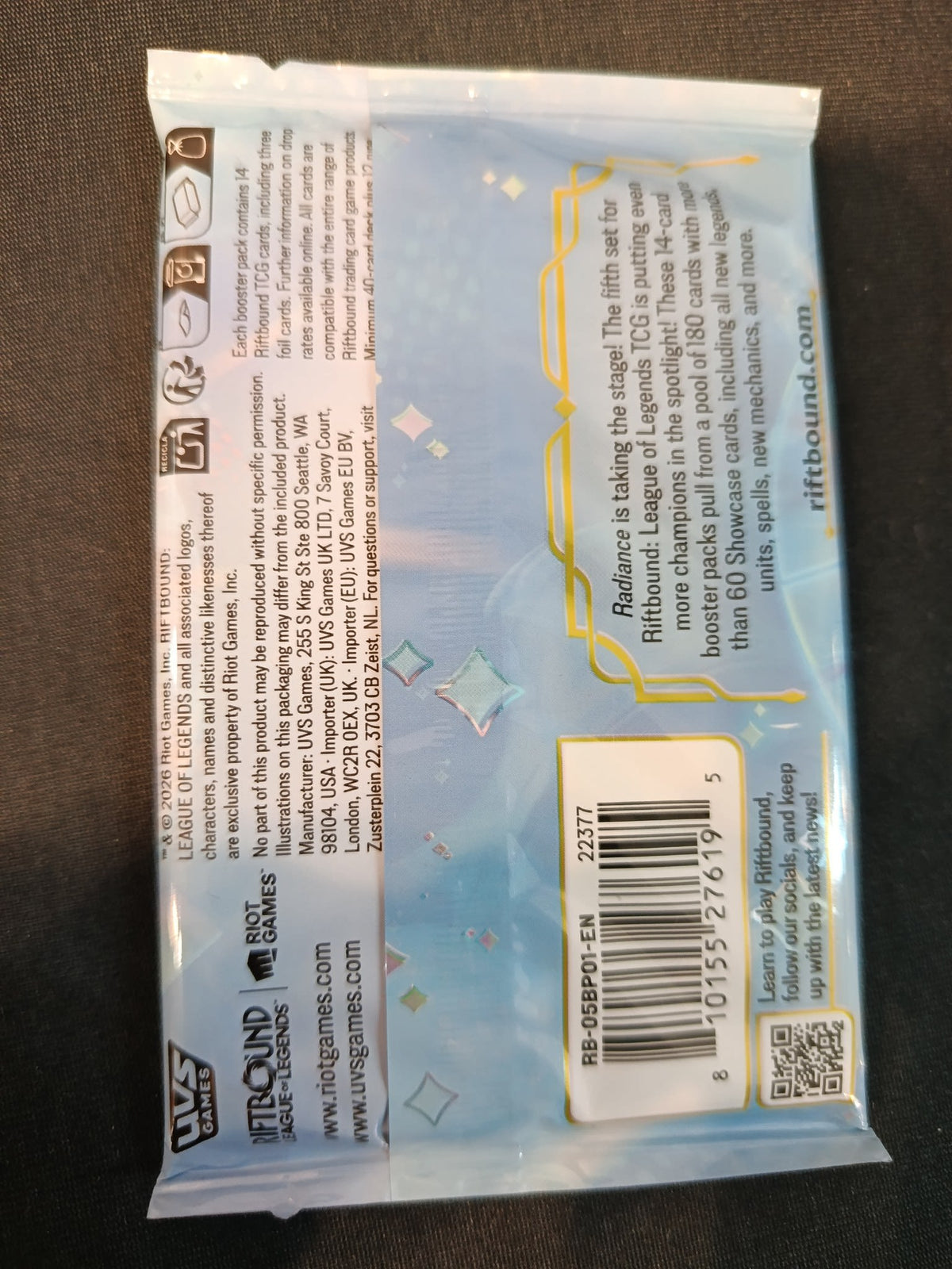 Riftbound Radiance Lucian Booster Pack (English) - view 2