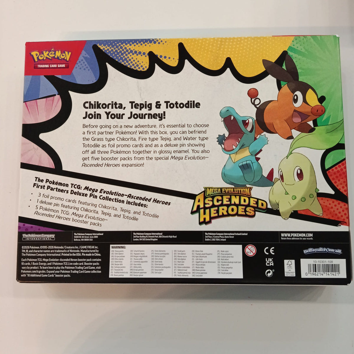 2026 Pokemon TCG Mega Evolution - Ascended Heroes First Partners Deluxe Pin Collection Chi - view 2