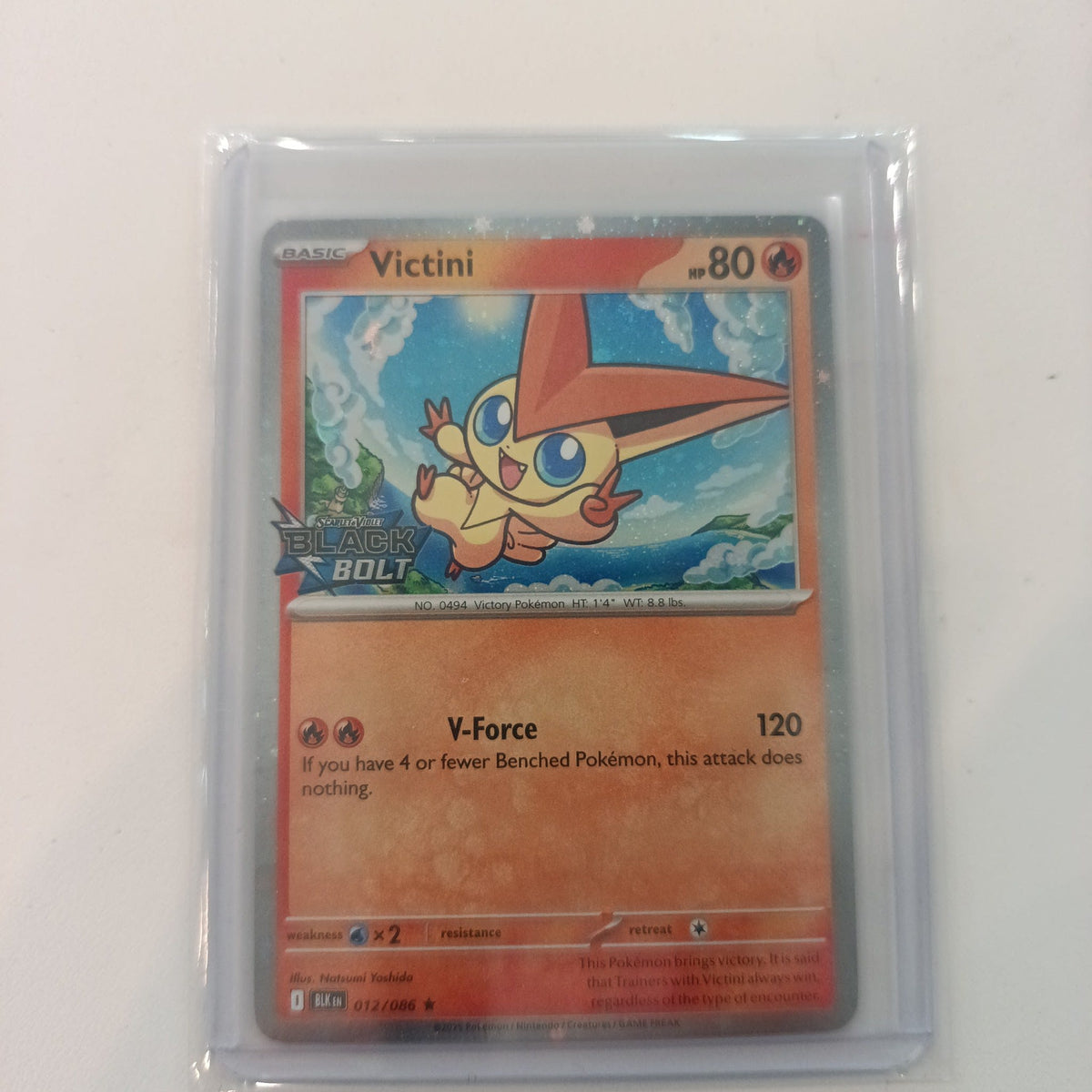 2025 Pokemon Company Scarlet & Violet Black Bolt Black Bolt Victini #012/086