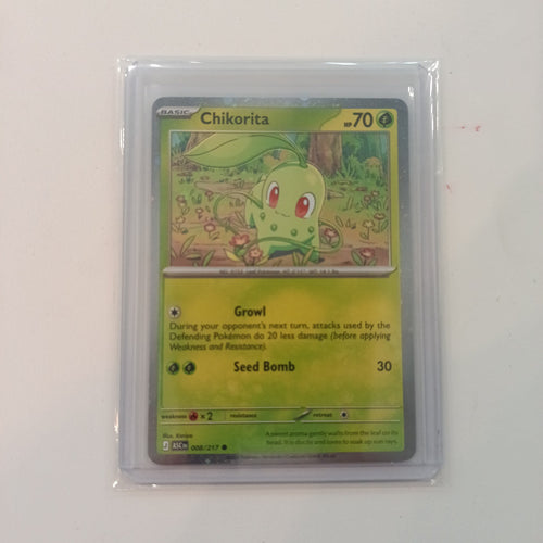 2024 Pokemon Company Scarlet & Violet — Stellar Crown Chikorita #008/217