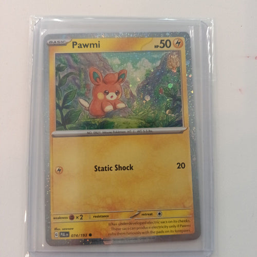 2023 Pokemon Company Paldea Evolved Pawmi Reverse Holo #074/193
