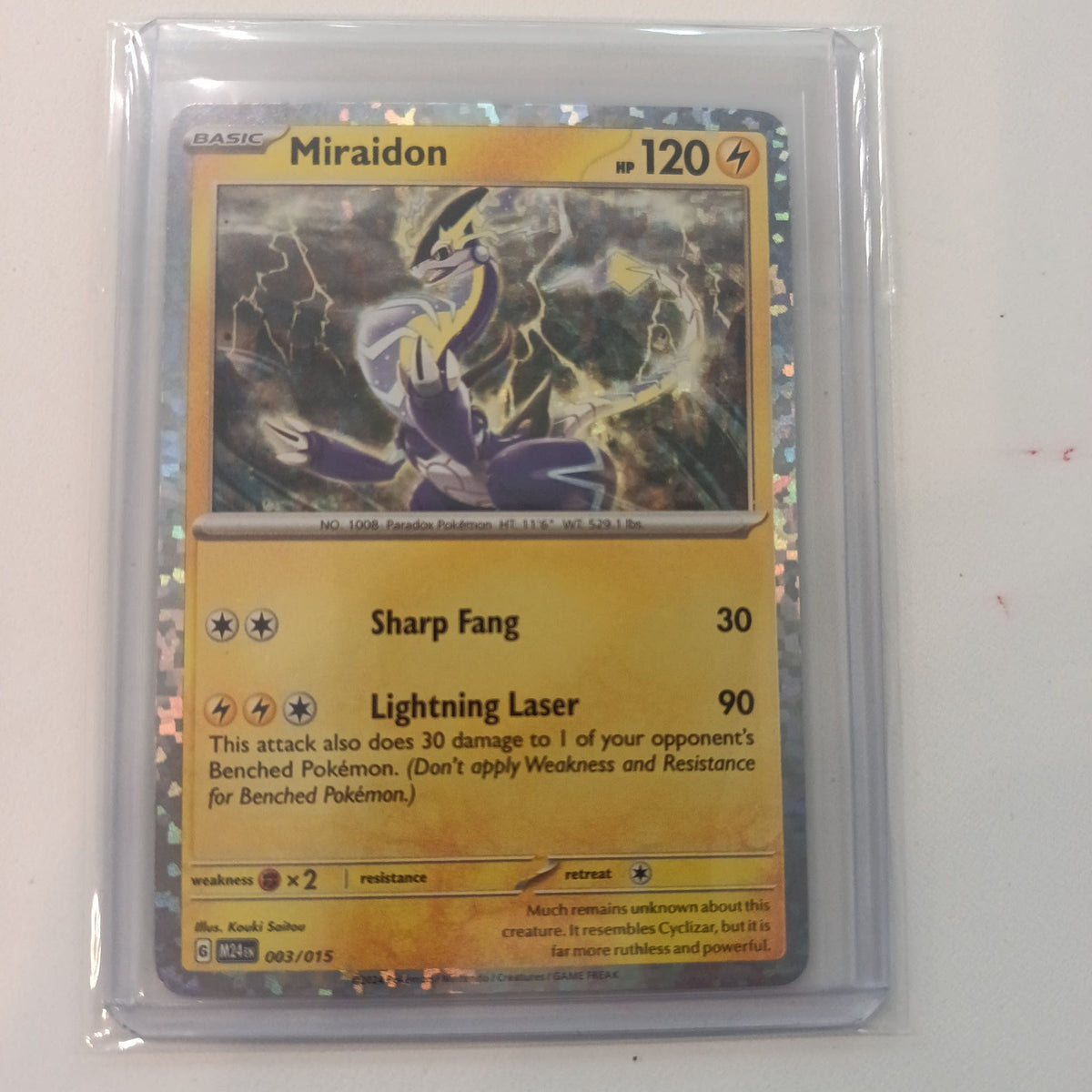 2024 Pokemon Company McDonald's Collection Miraidon Holo #003/015