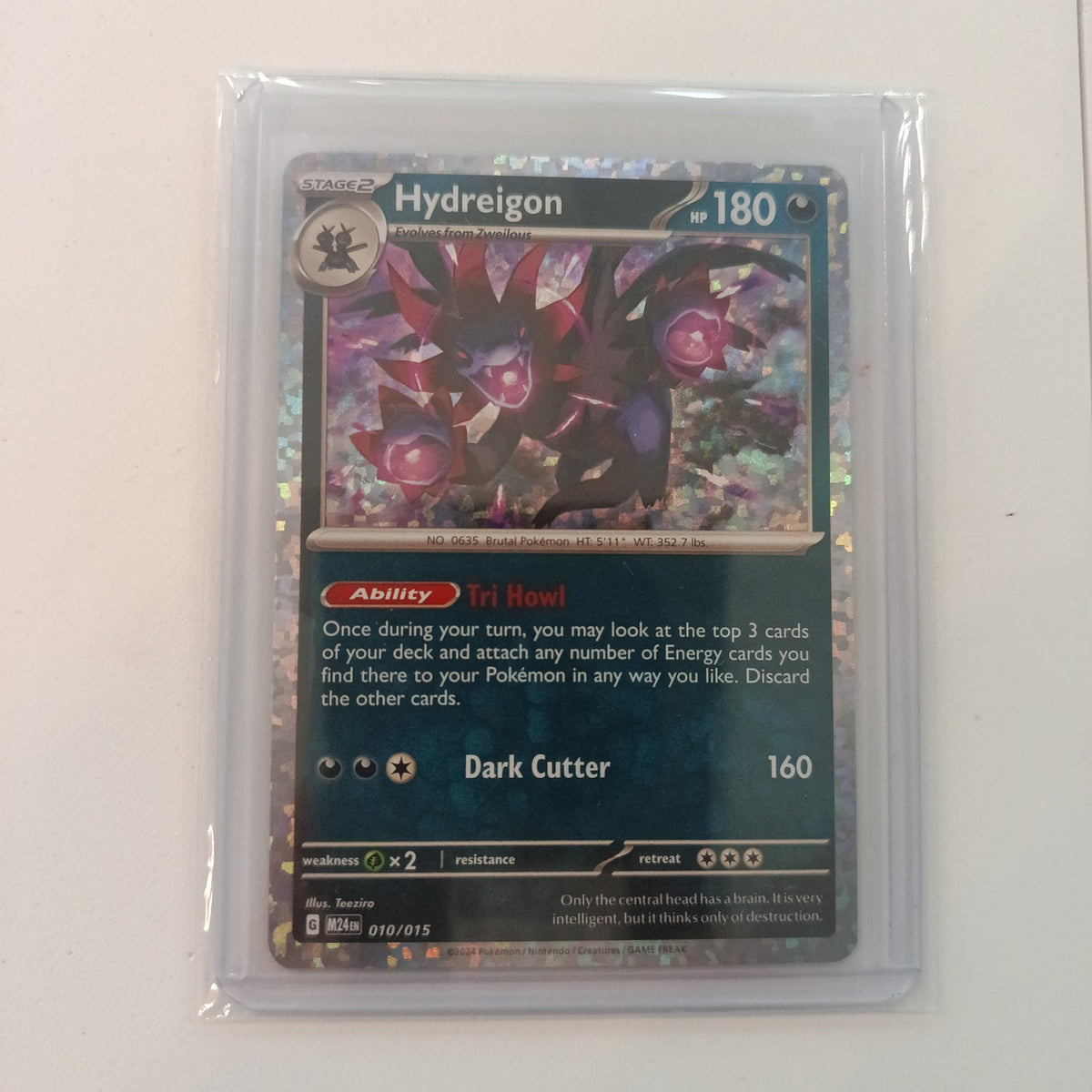 2024 Pokemon Company Scarlet & Violet Promo M24en Hydreigon Holo #010/015