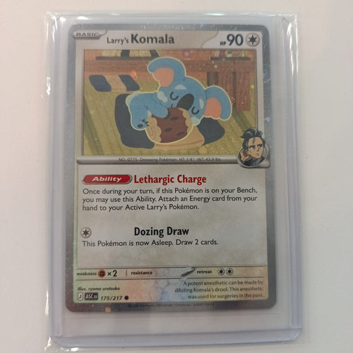 2026 Pokemon Company Stellar Crown Lethargic Charge Larry's Komala #175/217