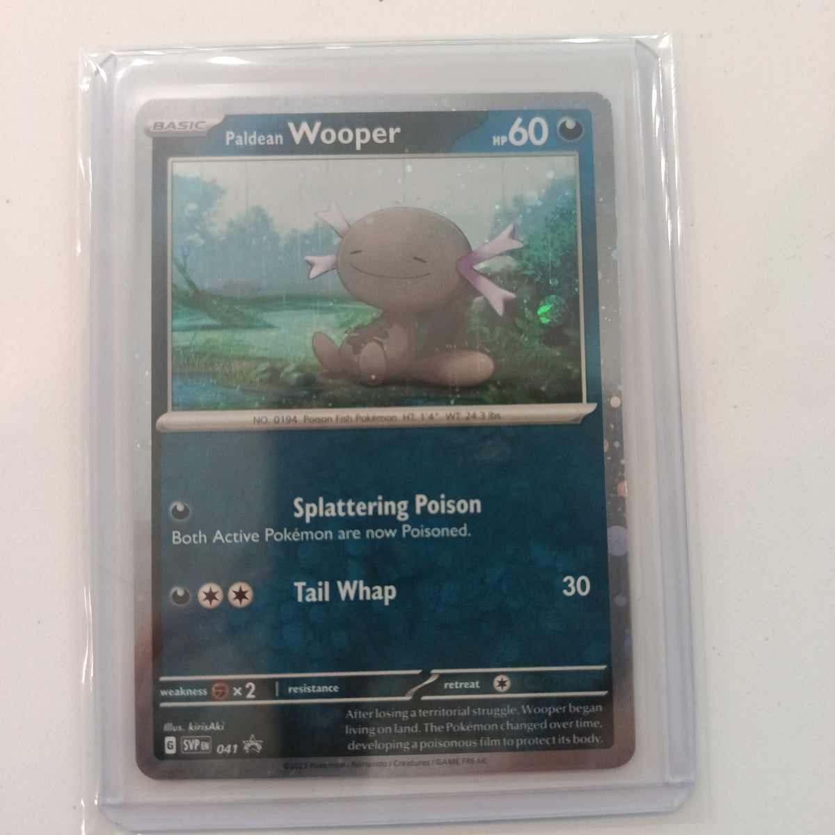2022 Pokemon Company Scarlet & Violet Promo Paldean Wooper Holo #041