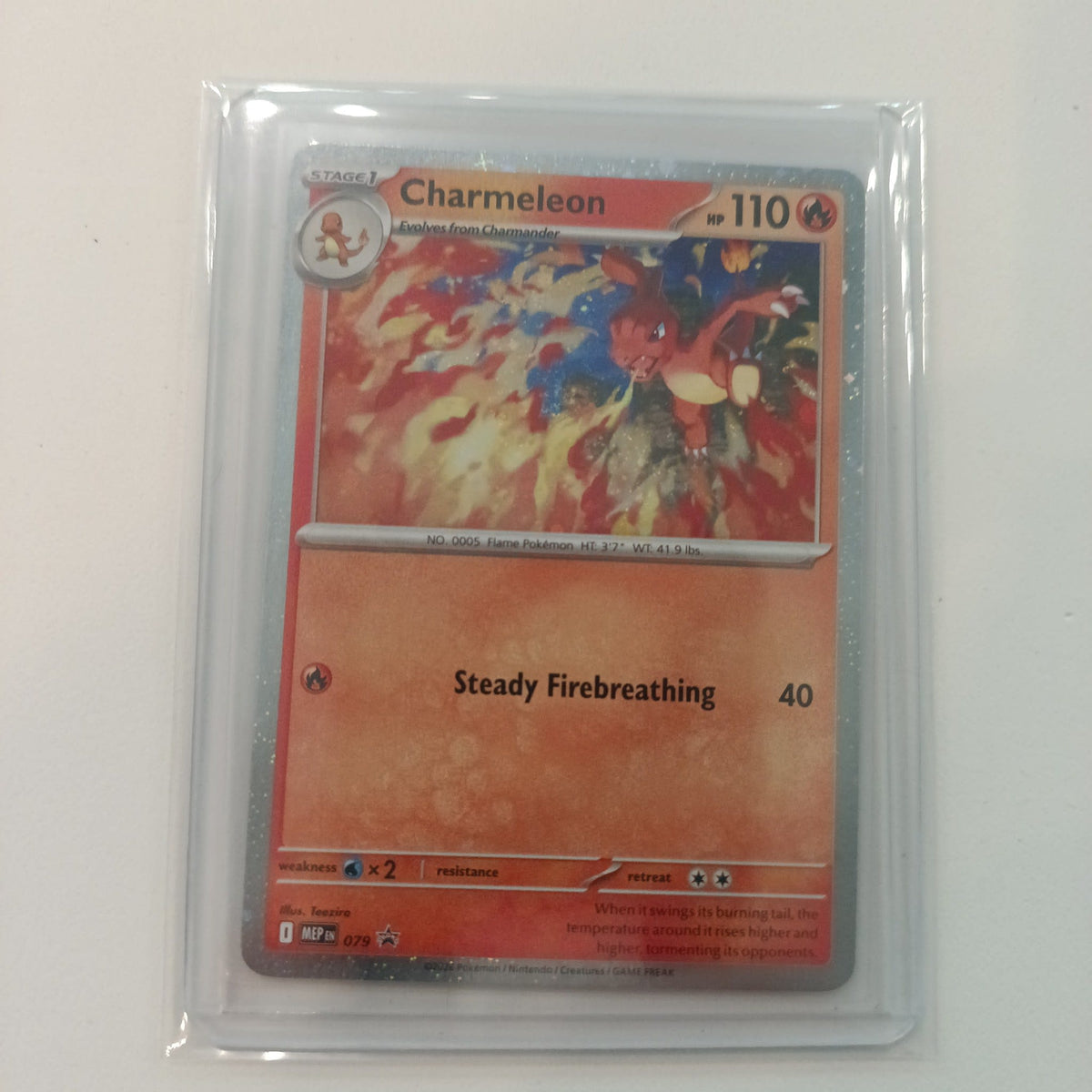 2025 Pokemon Company Scarlet & Violet Promo MEP Charmeleon Reverse Holo #079