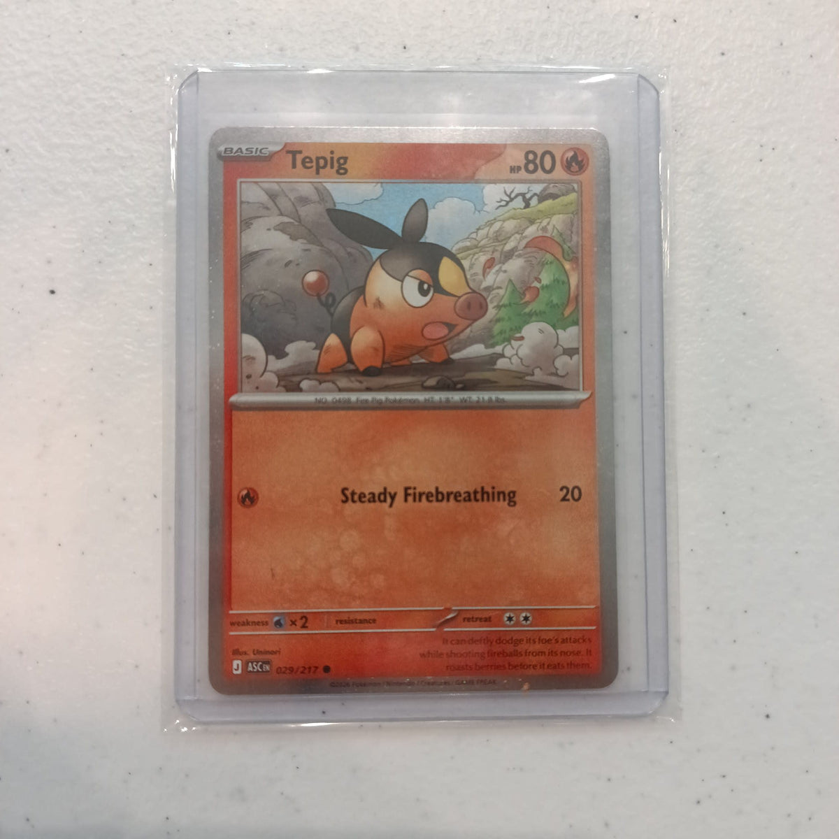 2024 Pokemon Company Scarlet & Violet — Astral Stellar Crown Tepig #029/217