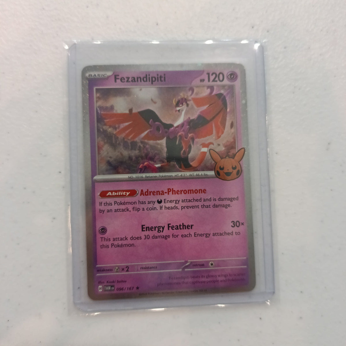 2024 Pokemon Company Twilight Masquerade Fezandipiti #096/167