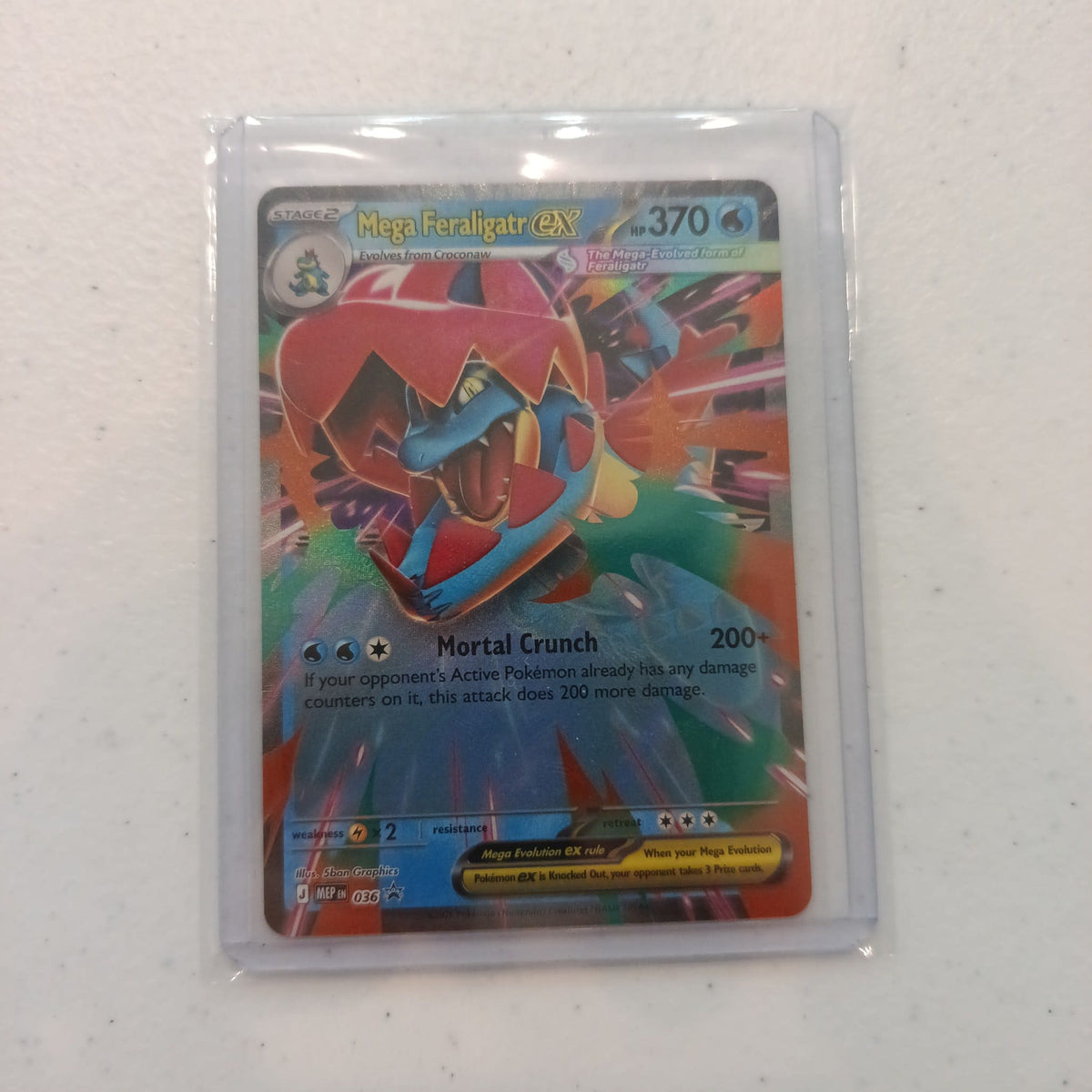 2024 Pokemon Company Mega Evolution Pokémon ex Mega Evolution ex Mega Feraligatr ex Full A