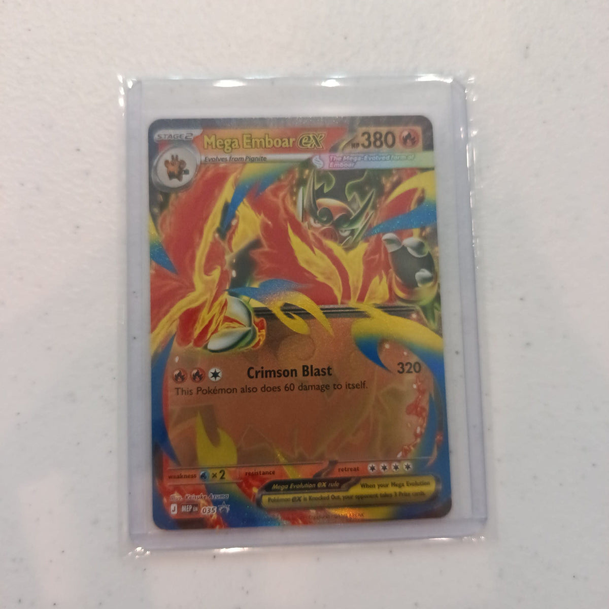 2024 Pokemon Company Mega Evolution Promos Mega Evolution ex Mega Emboar ex #035