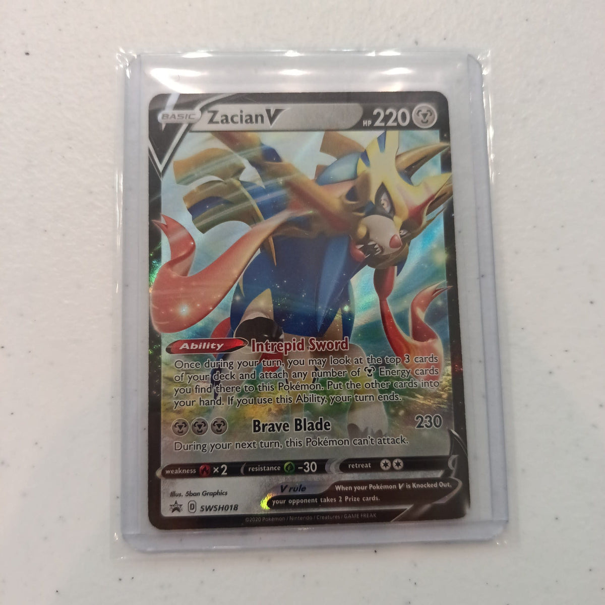 2020 Pokemon Company Sword & Shield Promos Zacian V #SWSH018