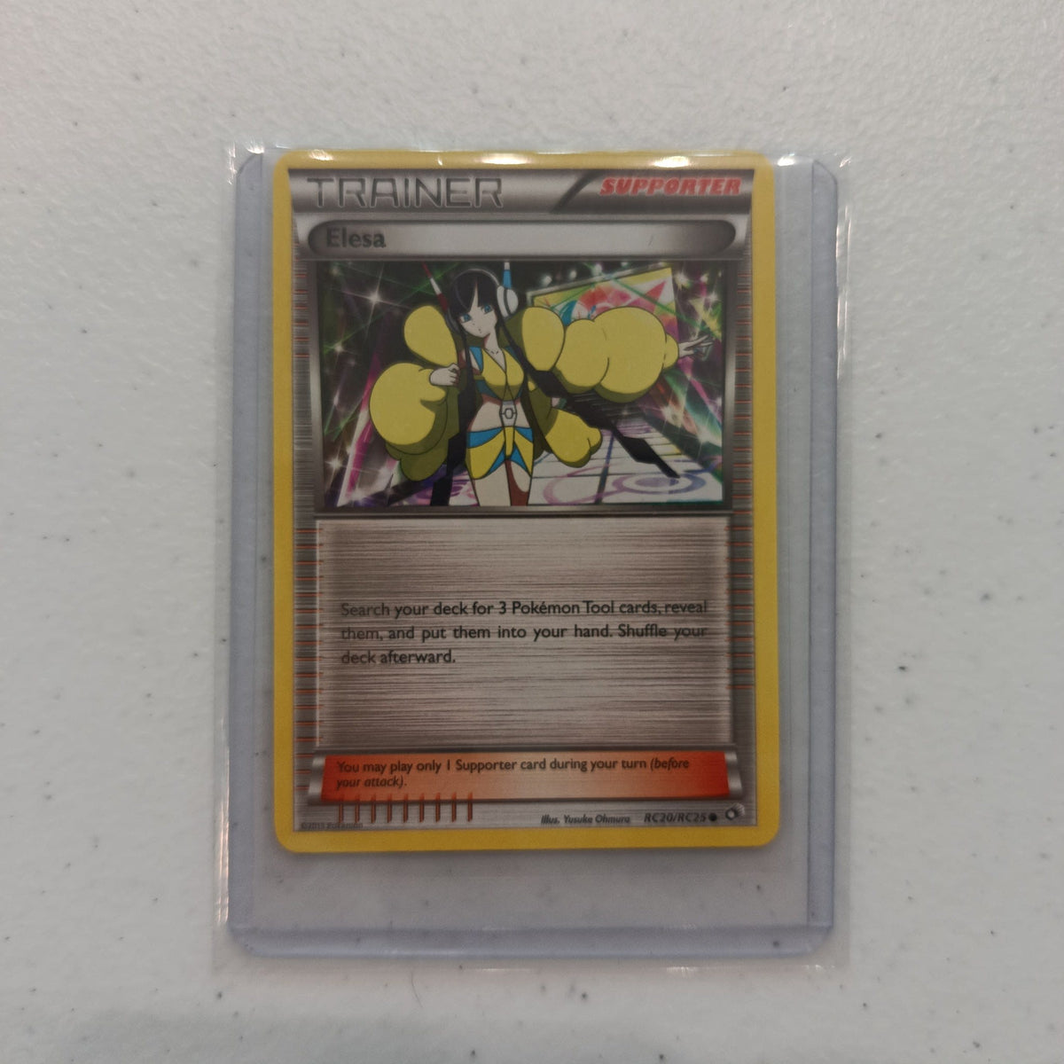 2013 Pokemon Company Radiant Collection Trainer Supporter Elesa #RC20/RC25