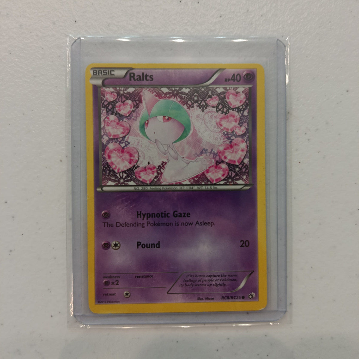 2013 Pokemon Company Legendary Treasures Radiant Collection Ralts #RC8/RC25