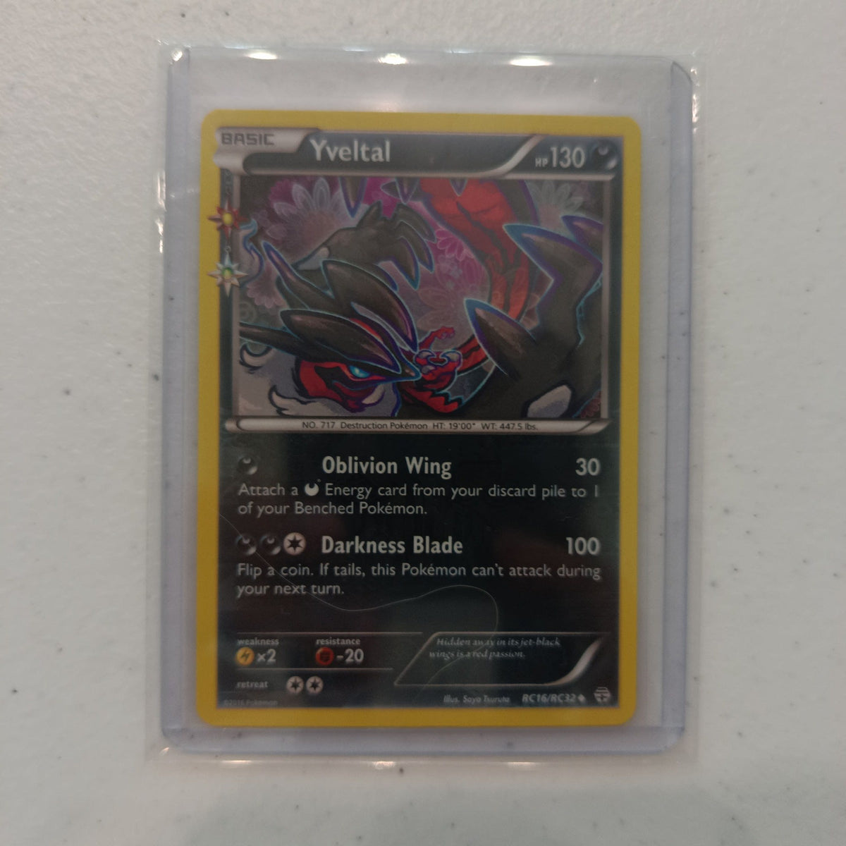 2016 Pokemon Company Generations Radiant Collection Yveltal #RC16/RC32