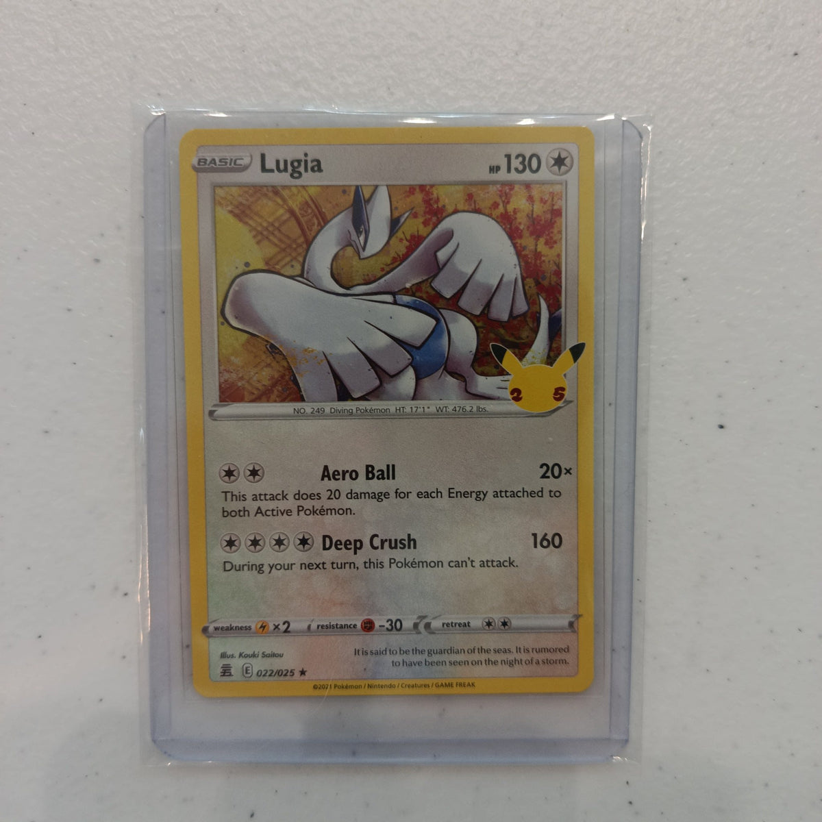 2021 Pokemon Company Celebrations Classic Collection Lugia Holo Rare #022/025