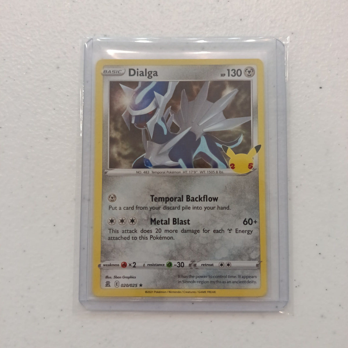 2021 Pokemon Company Celebrations Classic Collection Dialga Holo Rare #020/025