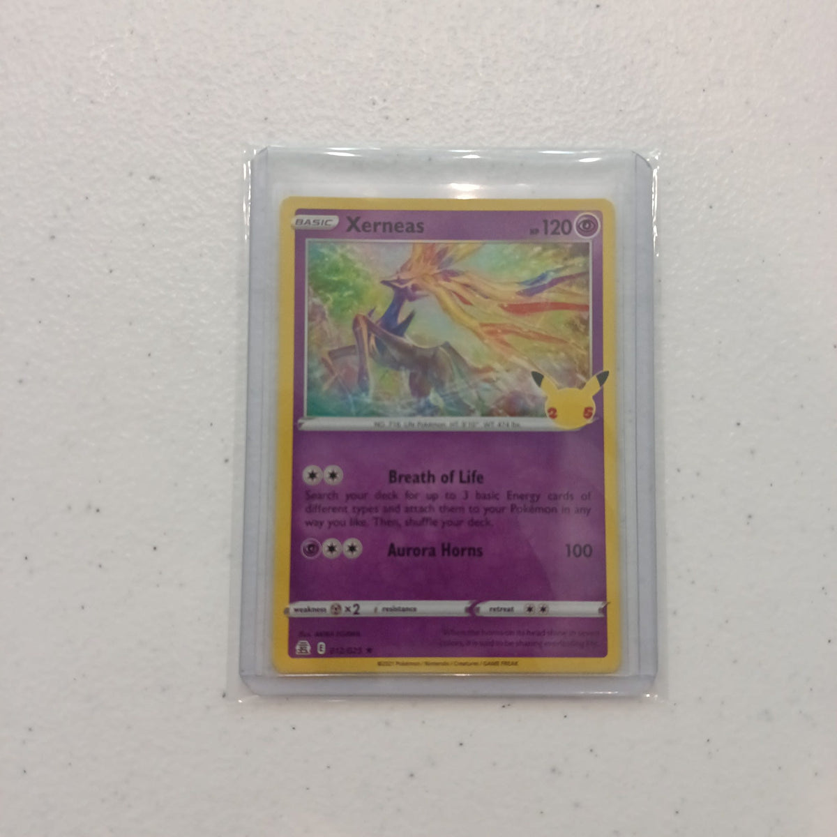 2021 Pokemon Company Celebrations Xerneas Holo Rare #012/025