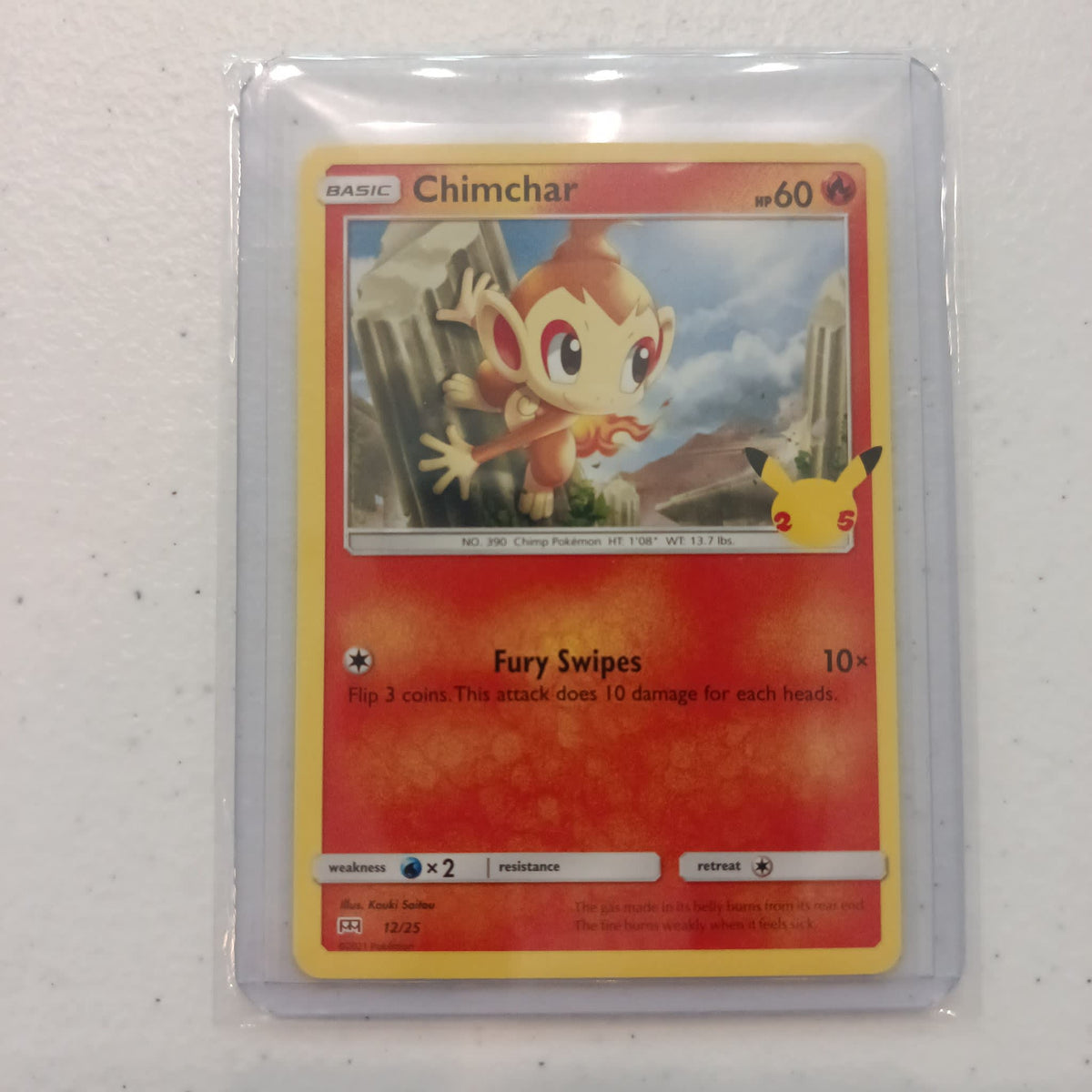 2021 Pokemon Company Celebrations Chimchar #12/25