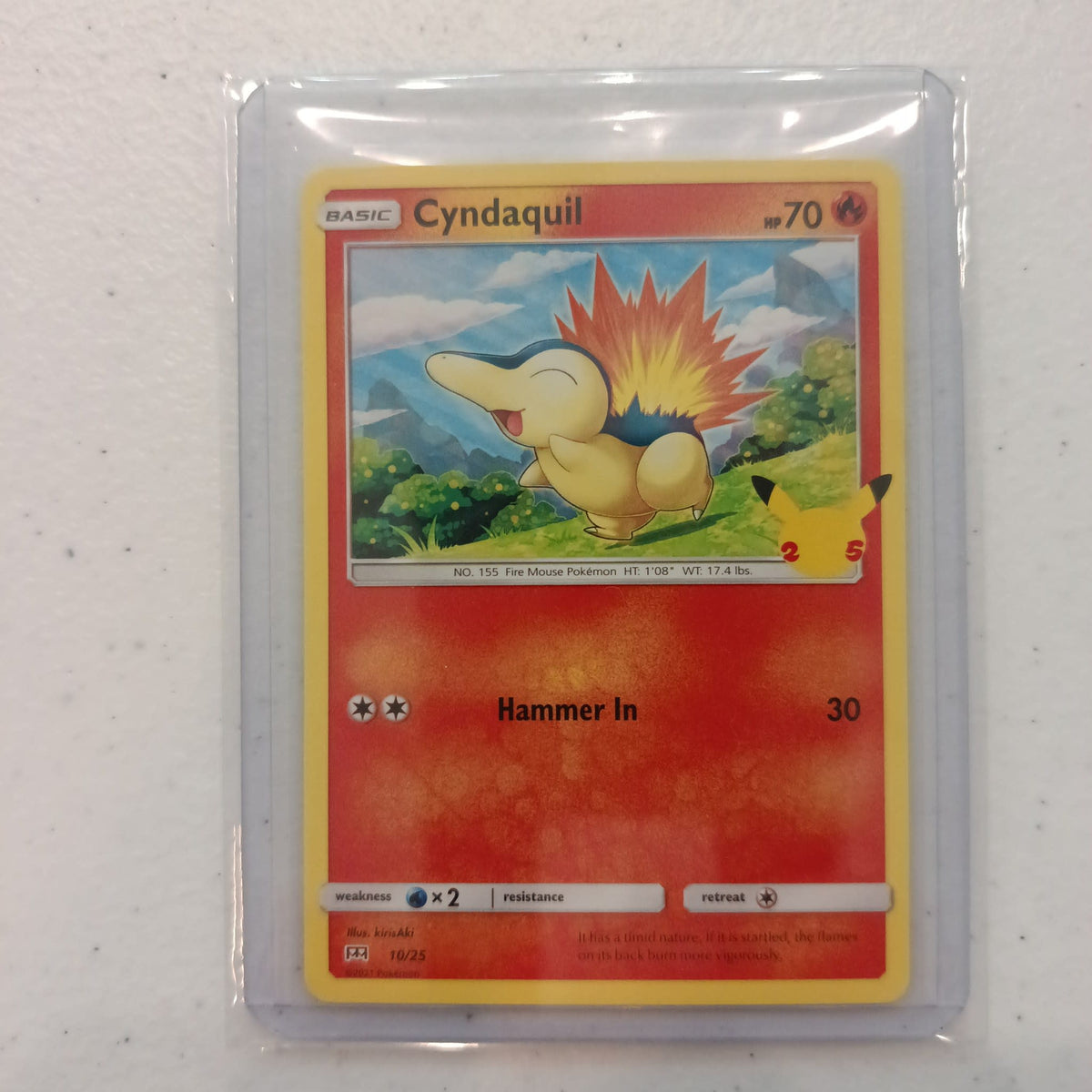 2021 Pokemon Company McDonald's 25th Anniversary Cyndaquil #10/25