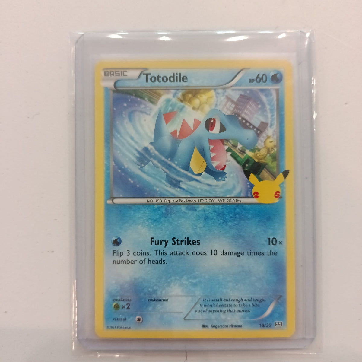 2021 Pokemon Company Celebrations Totodile #18/25
