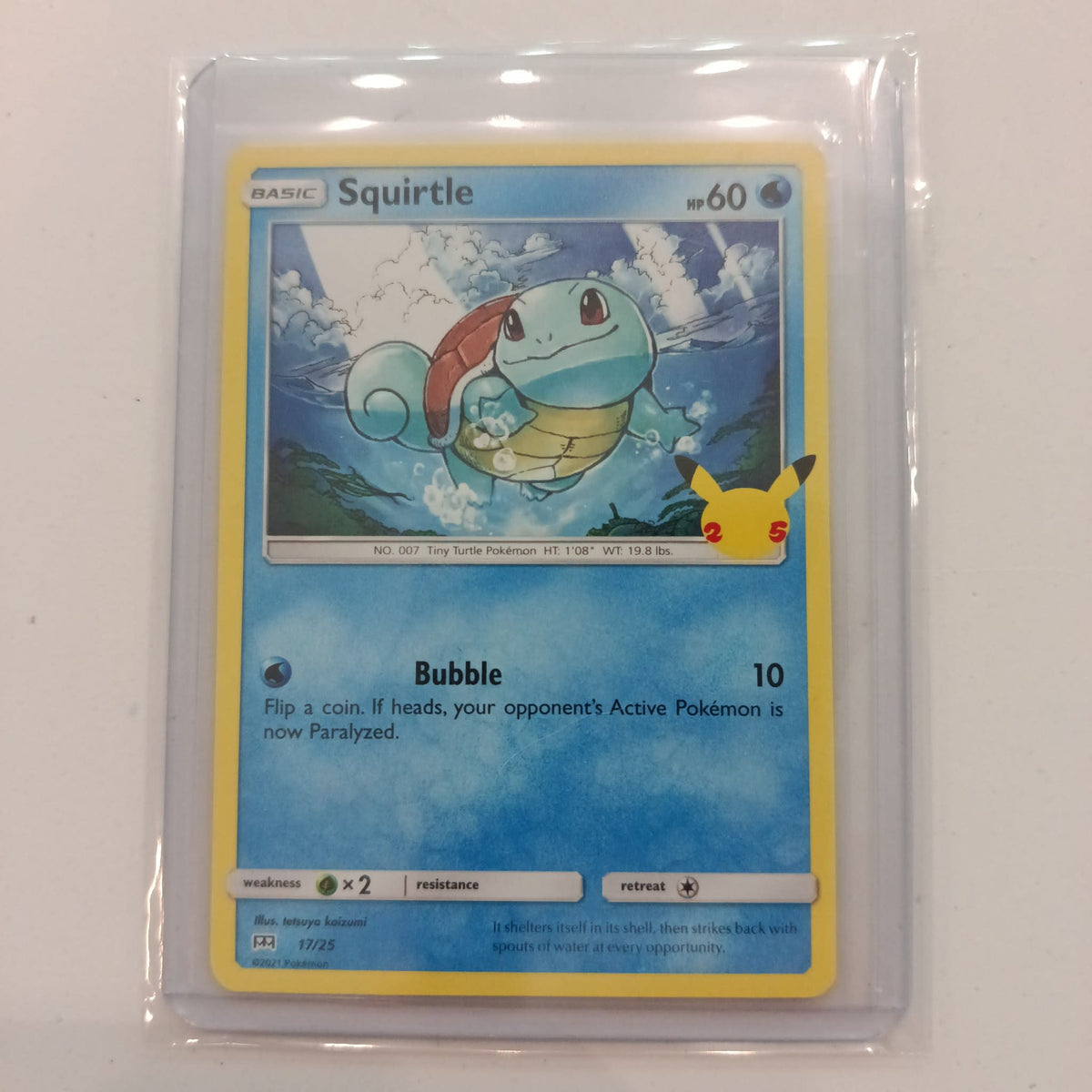 2021 Pokemon Company McDonald's 25th Anniversary Squirtle #17/25