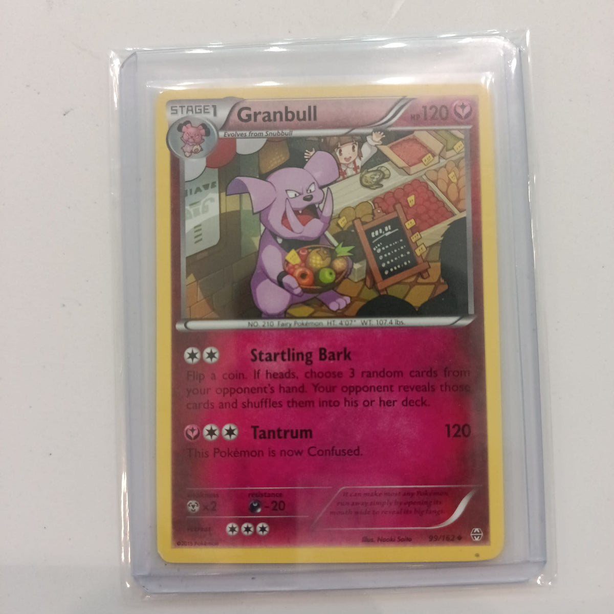 2015 Pokemon Company XY BREAKthrough Granbull #99/162