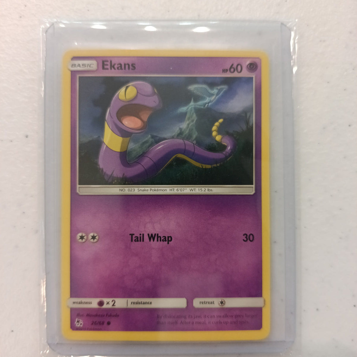 2019 Pokemon Company Hidden Fates Ekans #26/68
