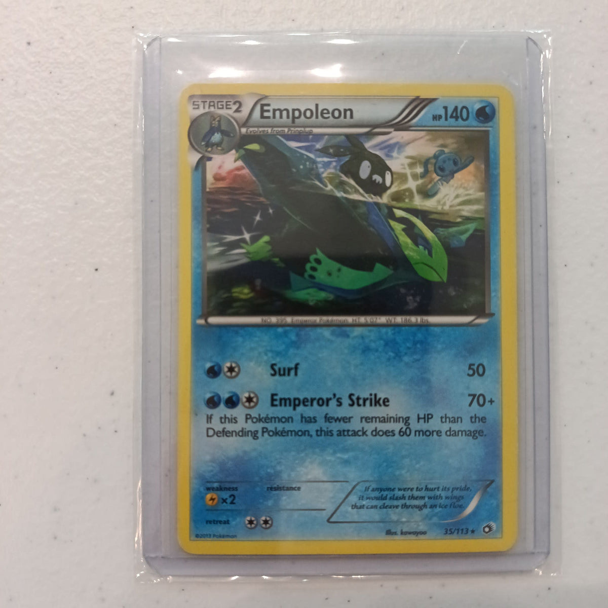 2013 Pokemon Company Legendary Treasures Empoleon #35/113