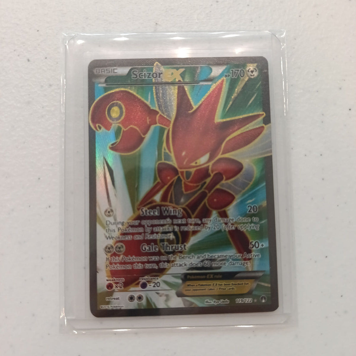 2016 Pokemon Company BREAKpoint Full Art Scizor EX #119/122