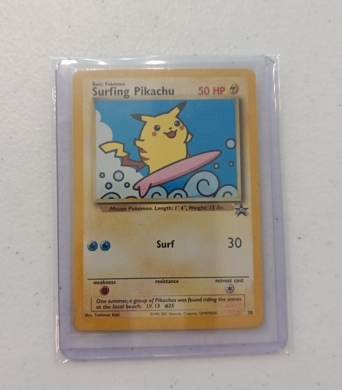 2001 Pokemon Company Wizards Black Star Promos Promo Surfing Pikachu #28