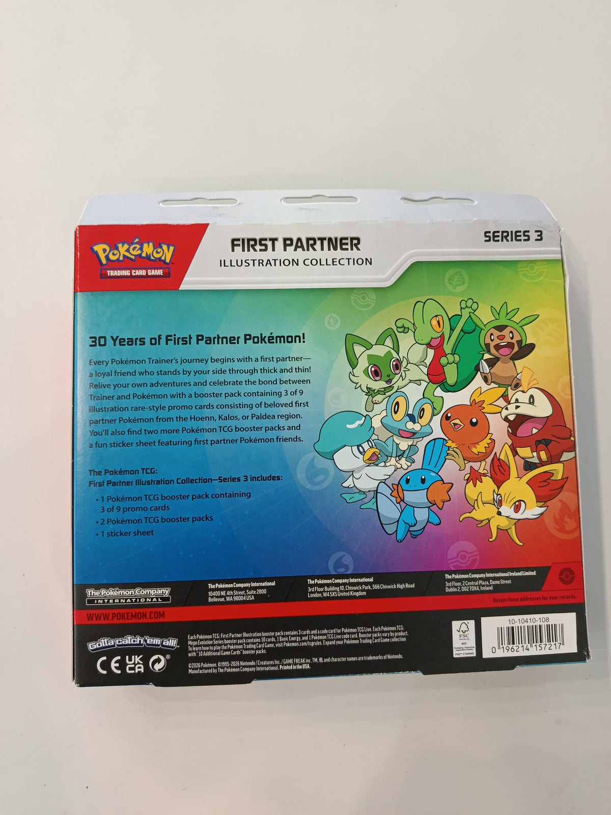 Pokemon First Partner Illustration Collection Series 3 First Partner Pokemon Blister 2026 - view 2