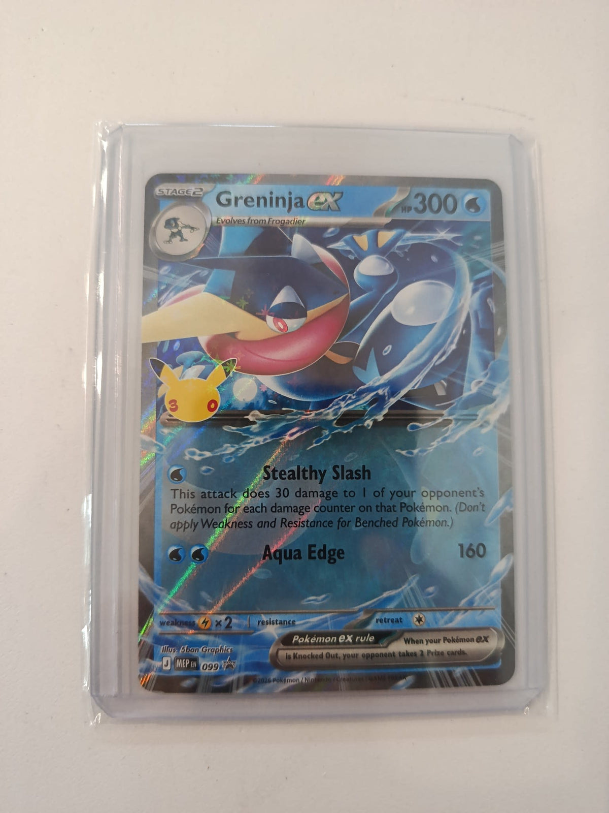 Pokemon Greninja ex MEP (Mewtwo & Mew-GX Special Set / Promo) #099 2025 (English)