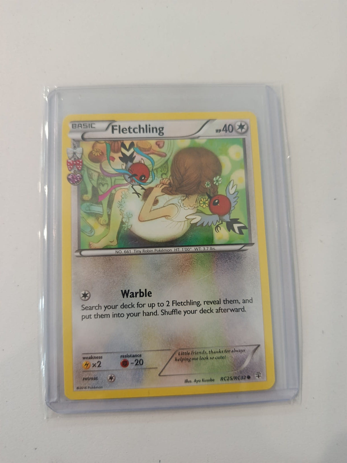 Pokemon Fletchling Generations (RC) #RC25/RC32 2016 (English)