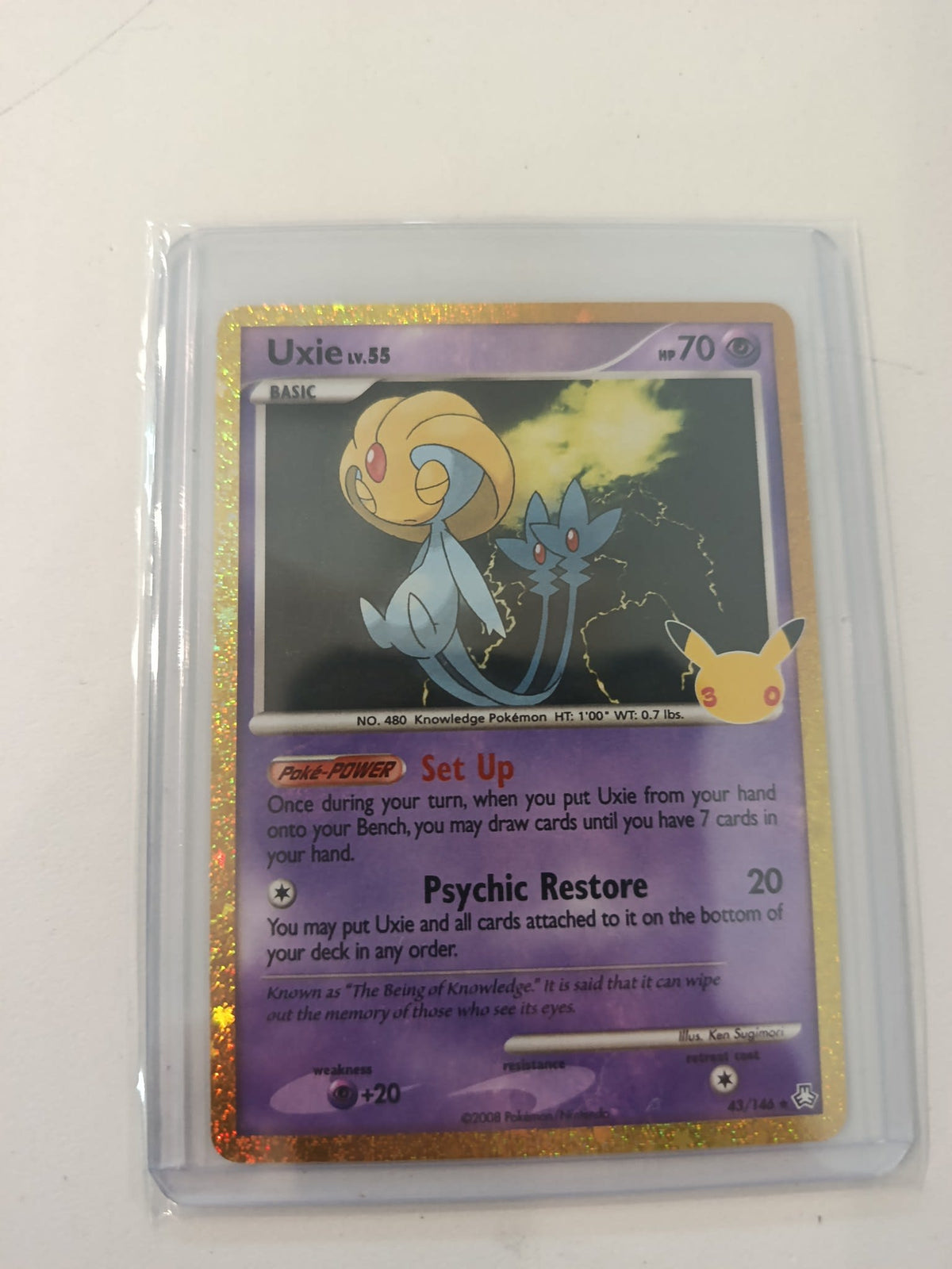 Pokemon Uxie Legends Awakened #43/146 2008 (English)