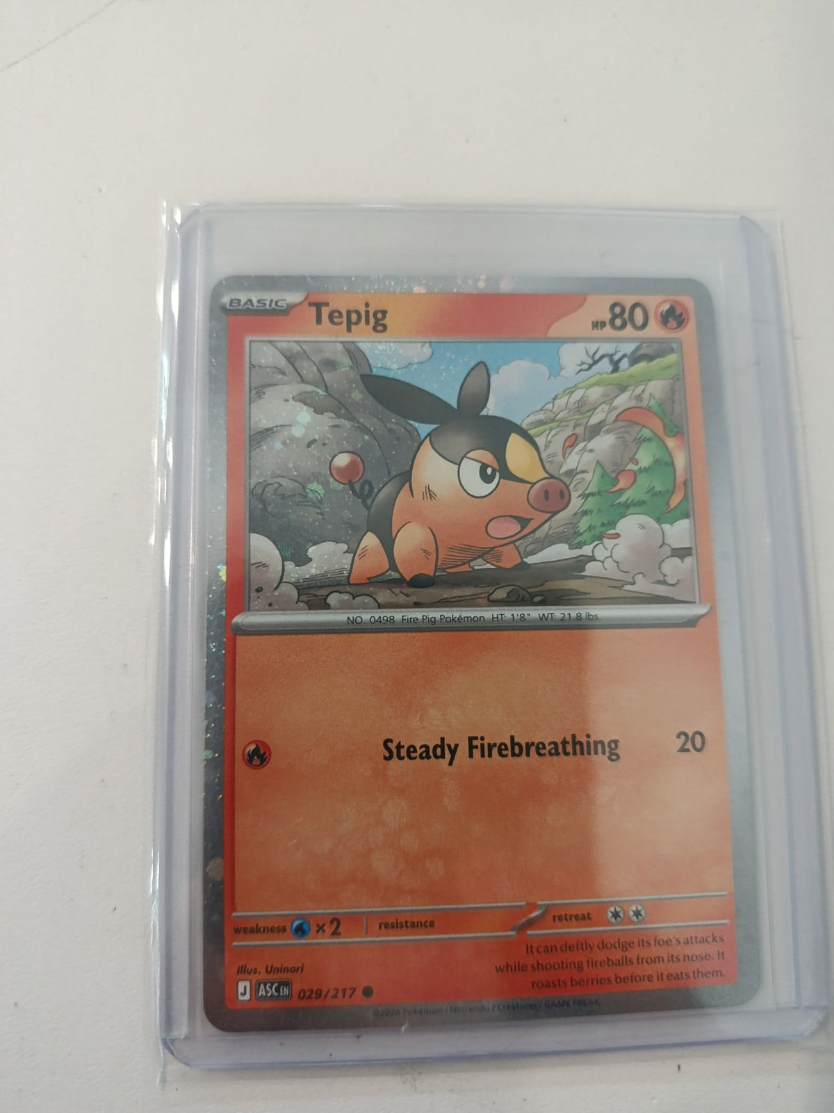 Pokemon Tepig ASC (Prismatic Evolutions) #029/217 (English)