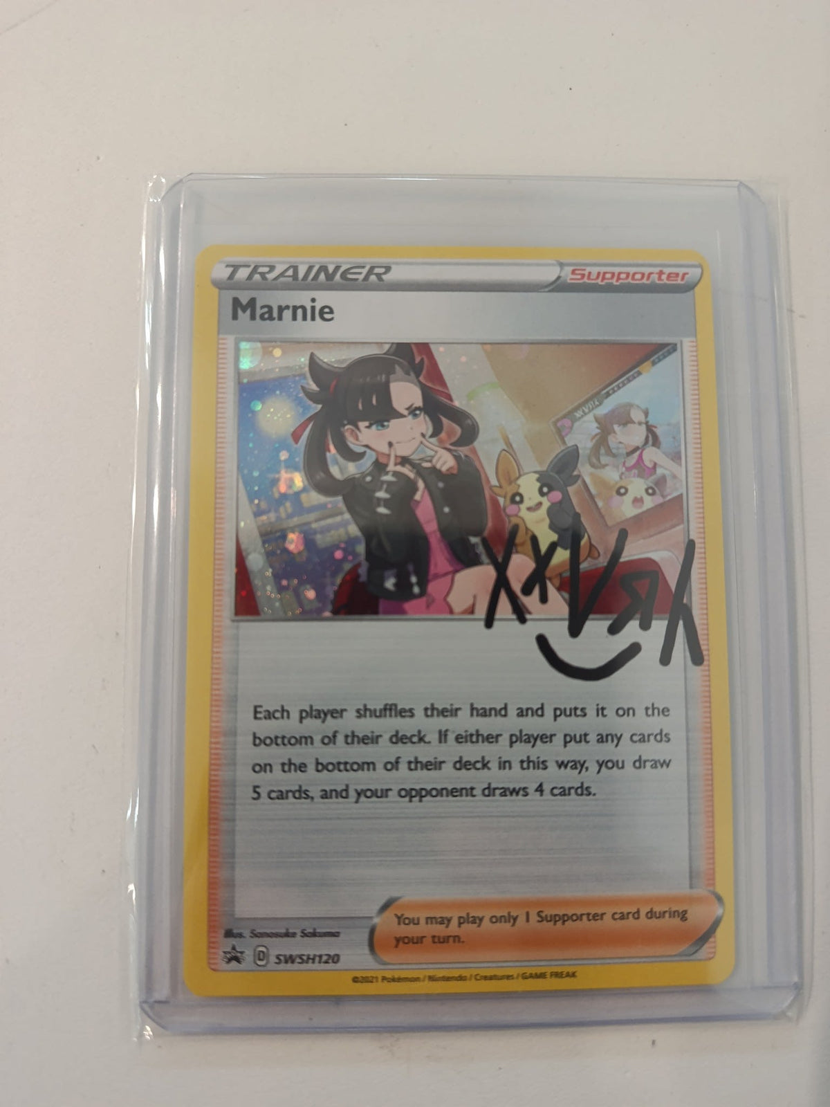 Pokemon Marnie SWSH Black Star Promos #SWSH120 2021 (English)