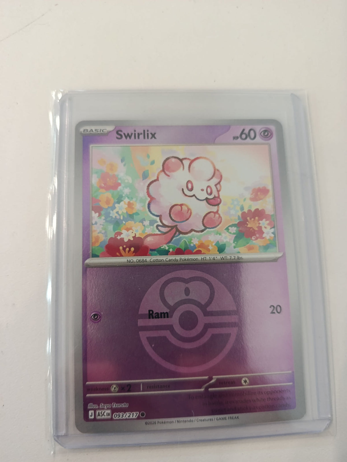 Pokemon Swirlix ASC #093/217 2026 (English)