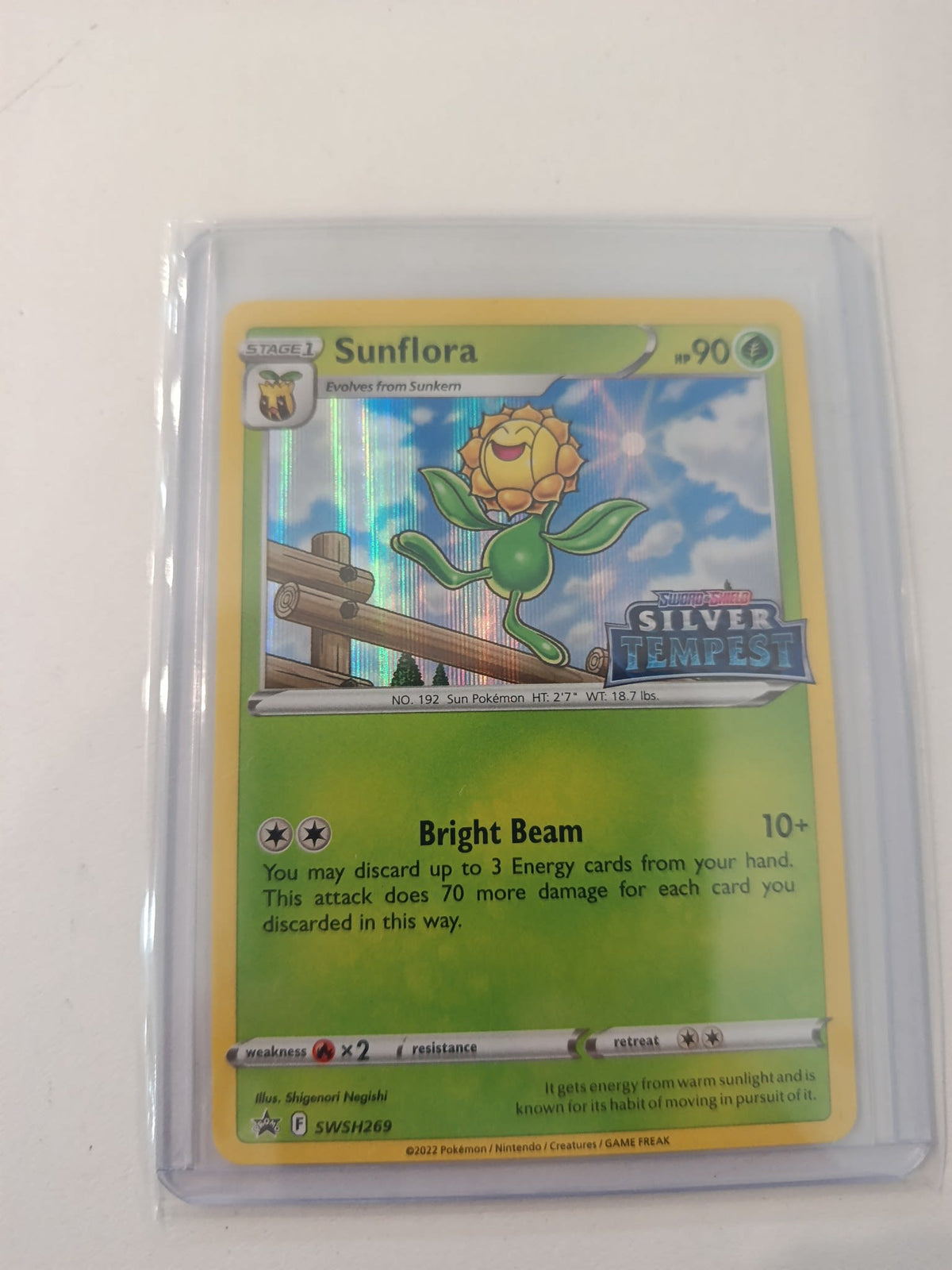 Pokemon Sunflora SWSH Black Star Promos #SWSH269 2022 (English)