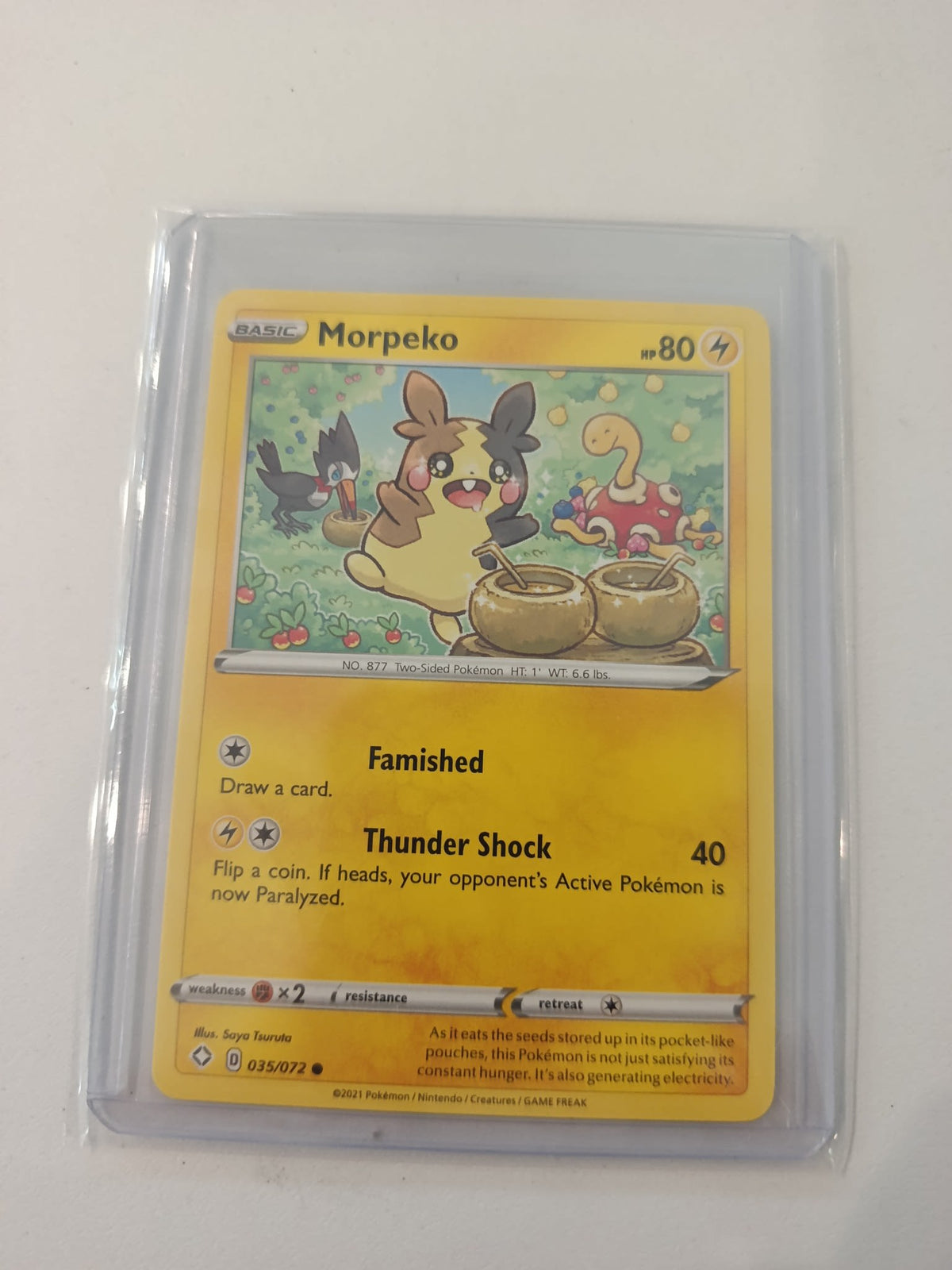 Pokemon Morpeko Shining Fates #035/072 2021 (English)