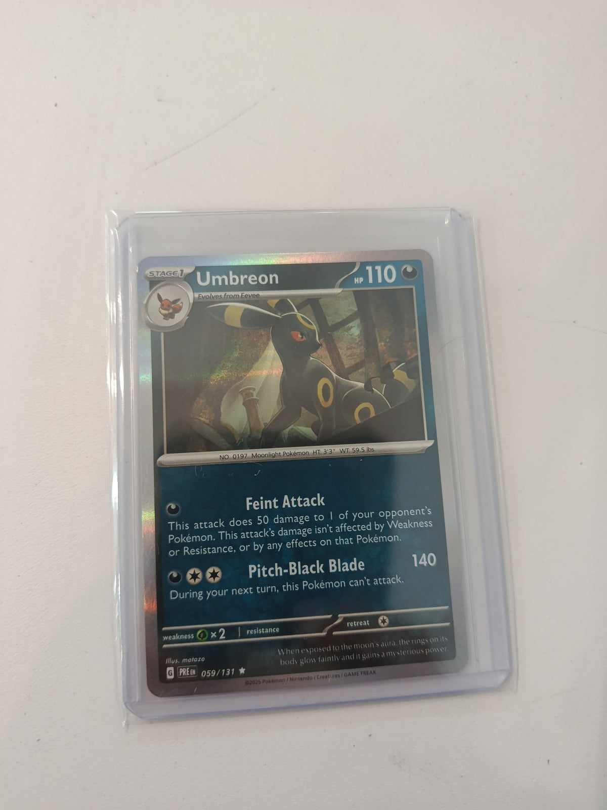 Pokemon Umbreon PRE (Prismatic Evolutions) #059/131 2025 (English) 059/131