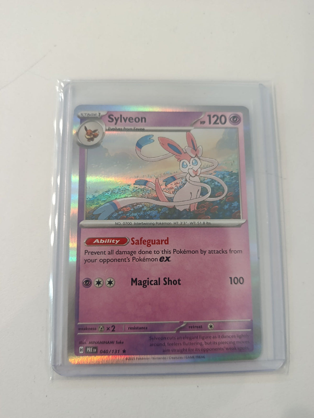 Pokemon Sylveon Prismatic Evolutions (PRE) #040/131 2025 (English)