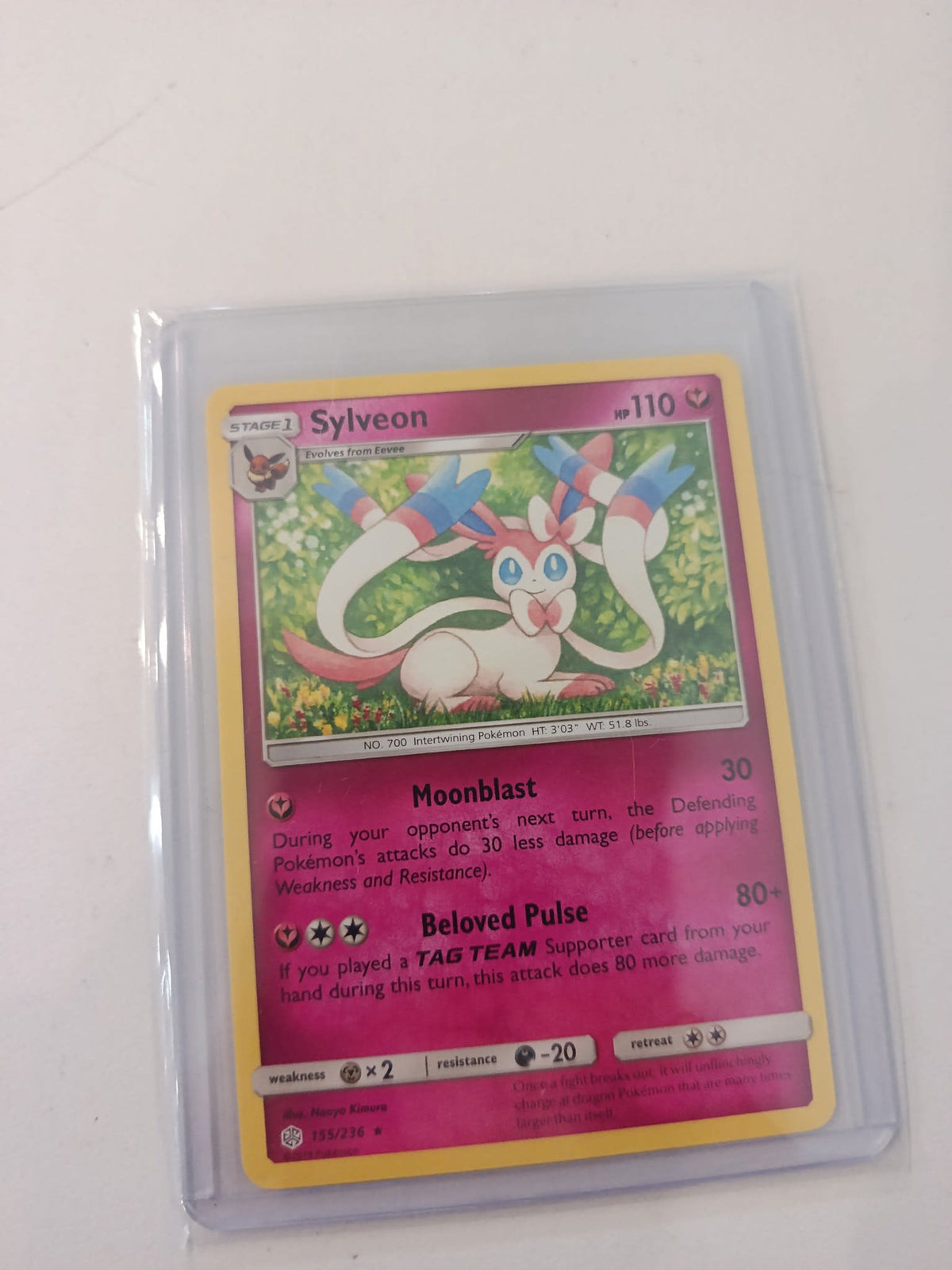 Pokemon Sylveon Cosmic Eclipse (SM12) #155/236 2019 (English)