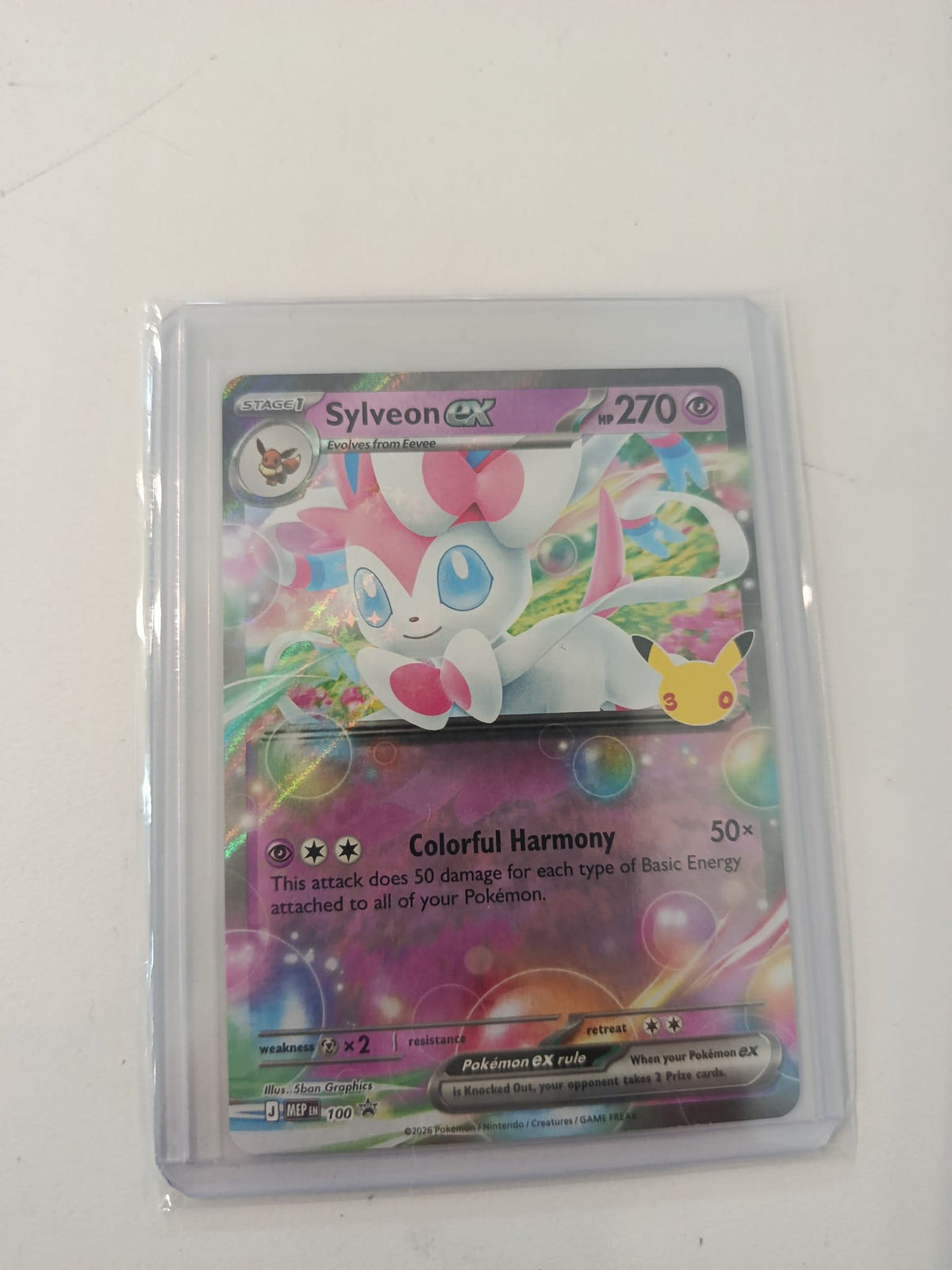 Pokemon Sylveon ex MEP LN #100 2026 (English)