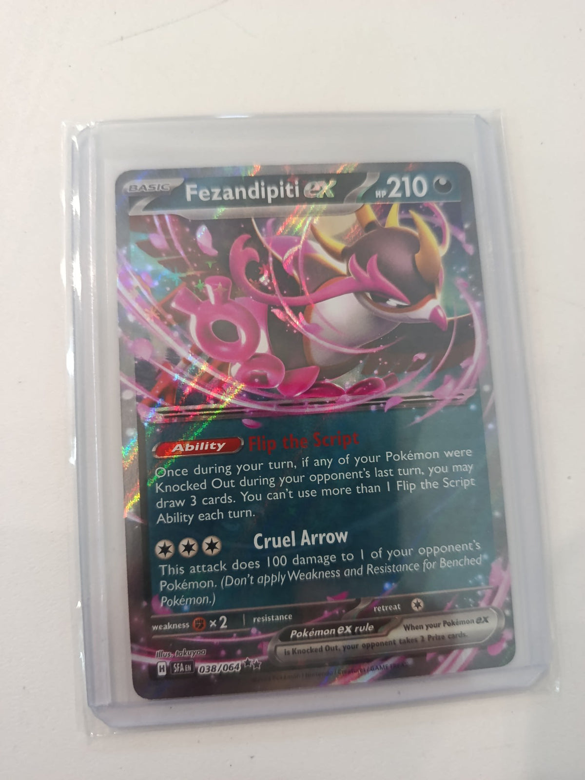 Pokemon Fezandipiti ex Shrouded Fable (SFA) #038/064 2024 (English) 038/064