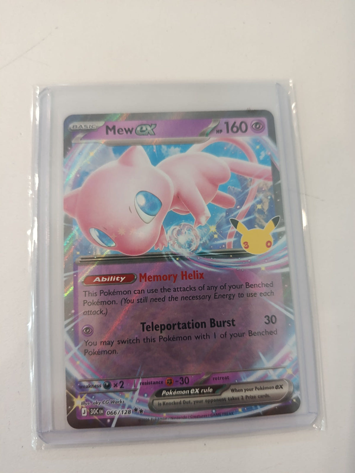 Pokemon Mew ex 30th Anniversary (J 30C EN) #066/128 2024 (English) 066/128